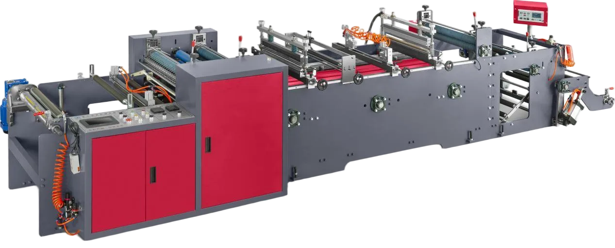 Automatic pre-opened rolling bag making machine